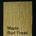 ピックガード材　Maple Burl Freak